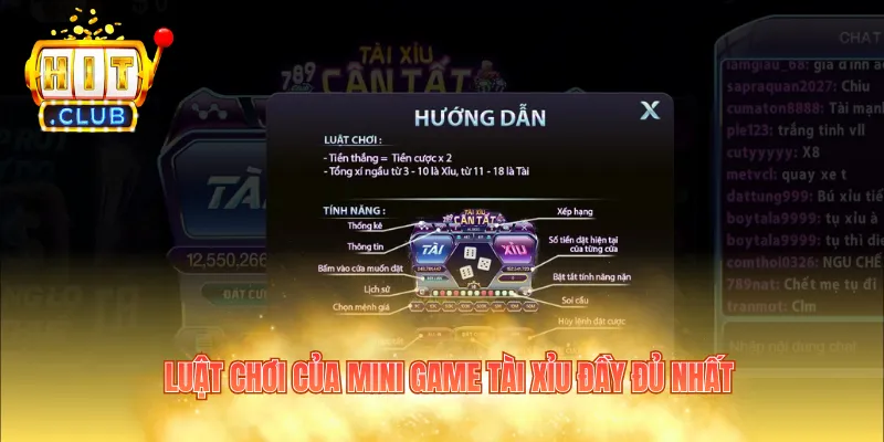 Luật chơi của mini game Tài Xỉu đầy đủ nhất